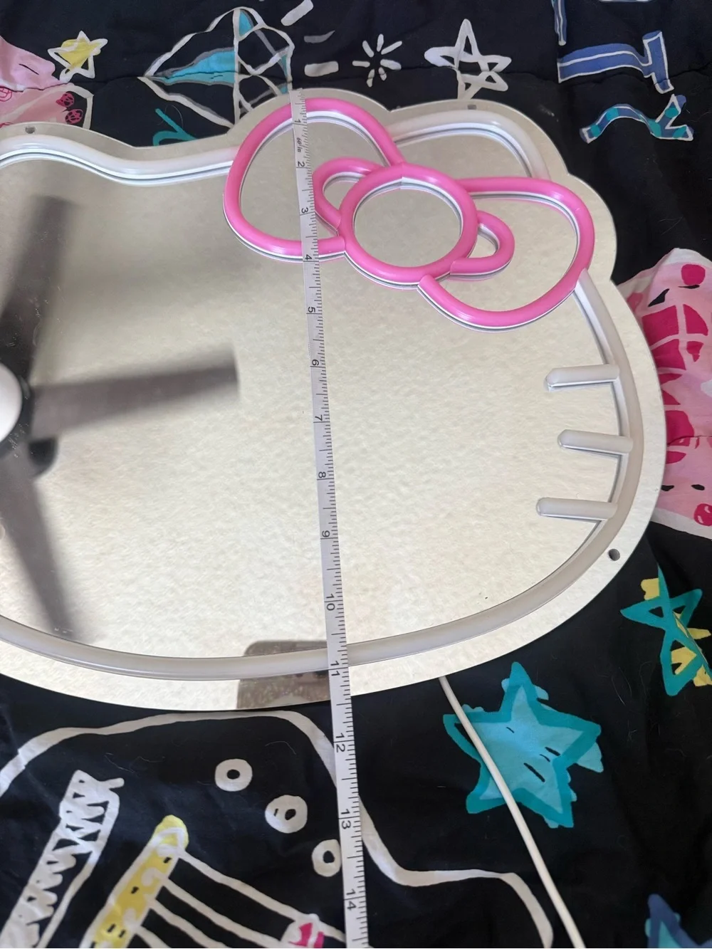 Sanrio Hello Kitty Mirror with Pink Bow Accent